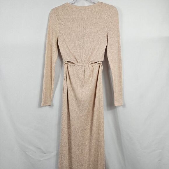 NWT Acoa Long sleeve Ribbed Maxi Dress Size Small - Picture 9 of 11